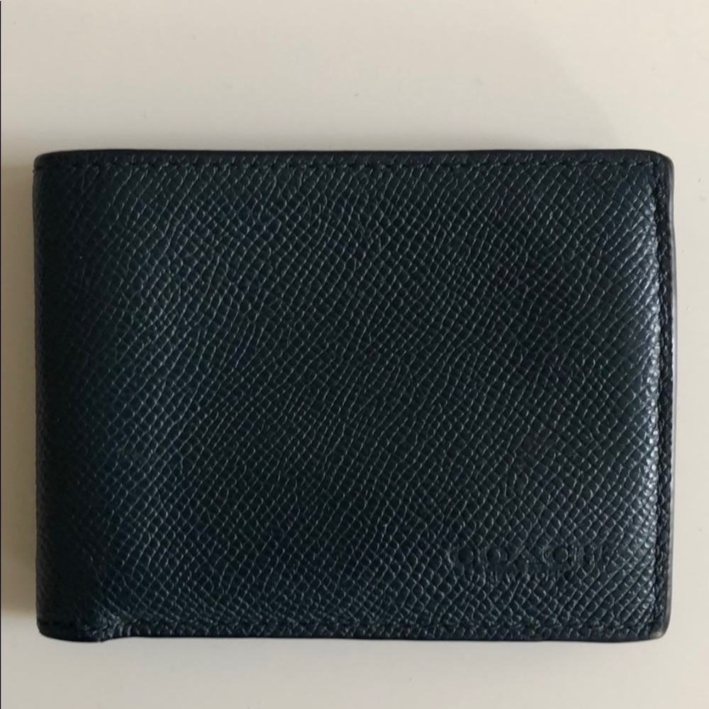 Coach Blue Billfold Wallet